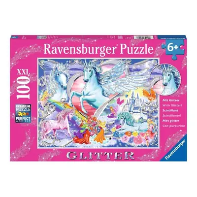 RAVENSBURGER Třpytivé puzzle Koňské snění XXL 100 dílků