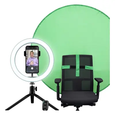 Foto světlo Trust MAKU 2v1 Vlog Light & Green Screen Kit