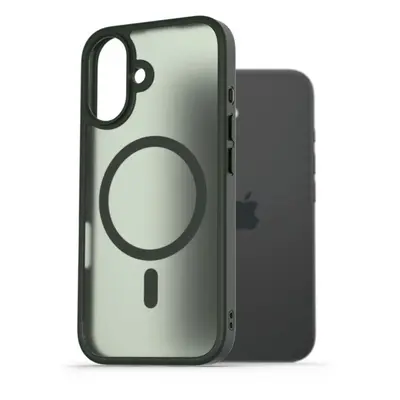 AlzaGuard Matte Case Compatible with Magsafe pro iPhone 16 tmavě zelený AGD-PCMM73DE