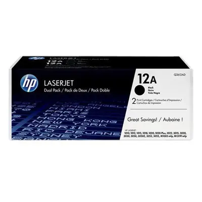 Toner HP Q2612AD č. 12A Dual Pack černý 2ks originální