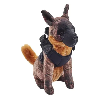 Plyšák Wild Republic Plyš pes se zvukem Malinois tmavý 14cm