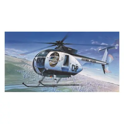 Plastikový model Model Kit vrtulník 12249 - HUGHES 500D POLICE HELICOPTER