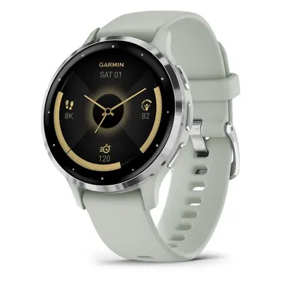 Chytré hodinky Garmin Venu 3S Silver/Sage Gray Band