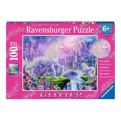 RAVENSBURGER Třpytivé puzzle Království jednorožců XXL 100 dílků