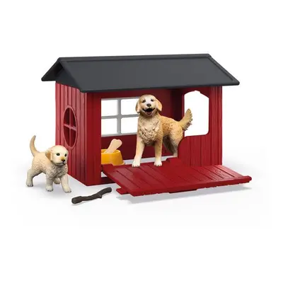 Schleich Schleich Psí bouda se zlatým retrívrem 42722