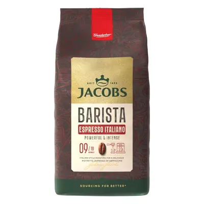 Káva Jacobs Barista Espresso Italiano Zrnková Káva 1000g