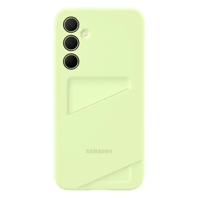 Kryt na mobil Samsung Galaxy A35 Zadní kryt s kapsou na kartu Lime