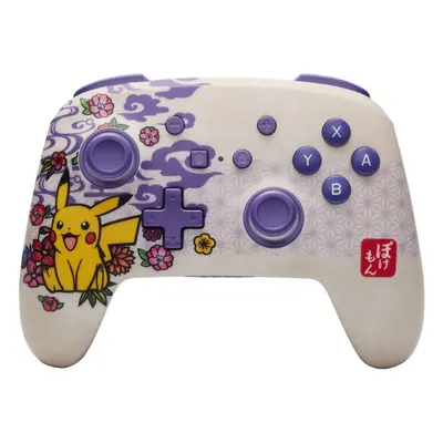 Gamepad PowerA Enhanced Wireless Controller for Nintendo Switch - Pokémon Pikachu Blossom