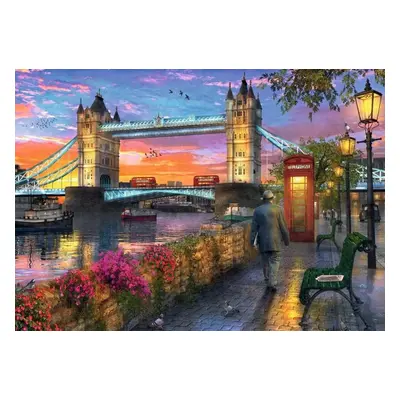 RAVENSBURGER Puzzle Západ slunce nad Tower Bridge 1000 dílků