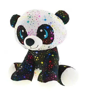 Mikrotrading Panda Star Sparkle plyšová 35 cm sedící