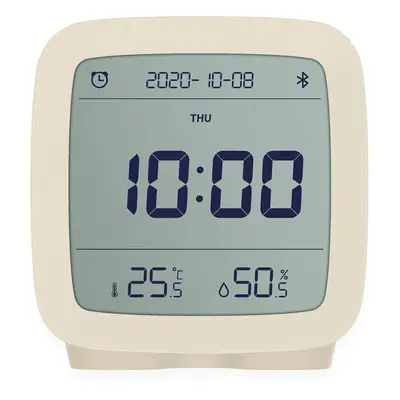 Budík QINGPING Bluetooth Alarm clock (Temperature & RH monitor) - beige