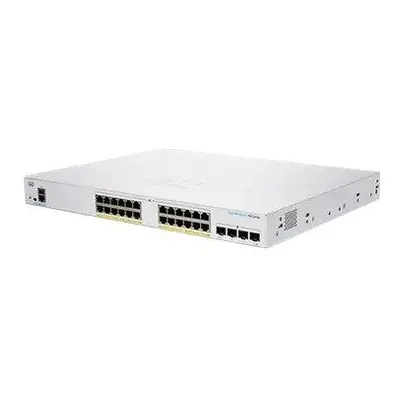 Cisco switch CBS350-24P-4X-UK (24xGbE,4xSFP+,24xPoE+,195W,fanless) - REFRESH