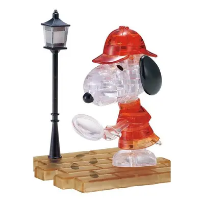 3D puzzle Hcm Kinzel 3D Crystal puzzle Snoopy detektiv 34 dílků