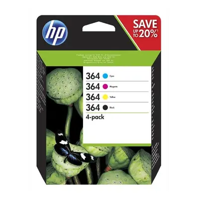 HP originální ink N9J73AE, HP 364 Combo pack, CMYK, blistr, HP 4-pack + paper Combo-pack,B8550,C