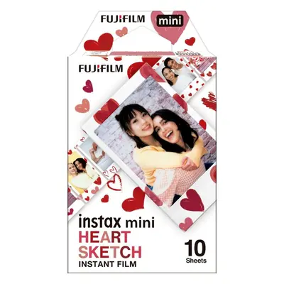 Fotopapír FujiFilm film Instax mini Heart Sketch WW1