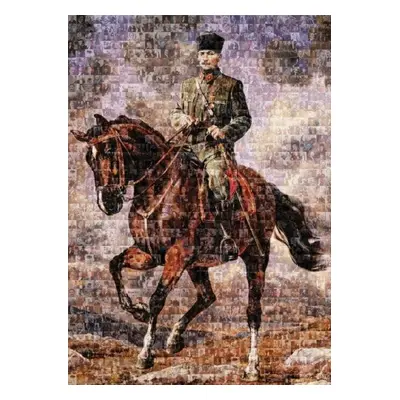 Puzzle Ghazi Mustafa Kemal na svém koni 1000 dílků