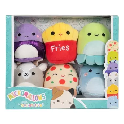 Squishmallows Micromallows 6Pack Lochneska, Chobotnice, Hranolky, Pizza, Kozel, Brouk