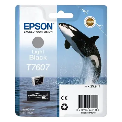 Cartridge Epson T7607 světle černá