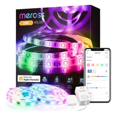 LED pásek Meross Smart WiFi LED Strip, 10 m Apple HomeKit