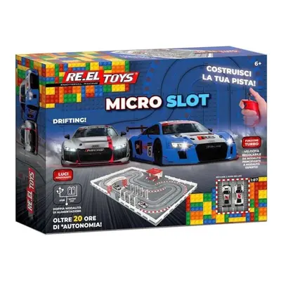 RE.EL Toys autodráha Micro Slot Race Audi 1:87 LED světla