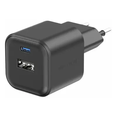 Swissten síťový adaptér GaN 1x USB-C 35W PD + 1x USB-A 27W QC černý 22071210