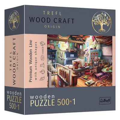 Dřevěné puzzle Trefl Wood Craft Origin puzzle Poklady na půdě 501 dílků