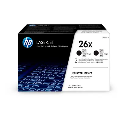 Toner HP CF226XD č. 26X Dual Pack černý 2ks originální