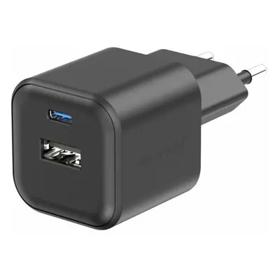 Swissten síťový adaptér 12W 1x USB-C + 1x USB-A černý 22071510