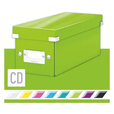 Archivační krabice LEITZ WOW Click & Store CD 14.3 x 13.6 x 35.2 cm, zelená