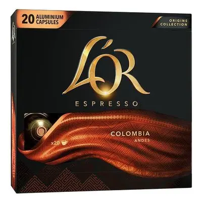 Kávové kapsle L'OR Espresso Colombia 20ks kapslí, kompatibilní s kávovary Nespresso