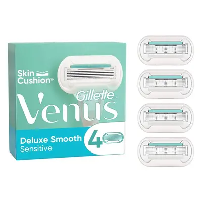 Dámské náhradní hlavice GILLETTE Venus Deluxe Smooth Sensitive 4 ks