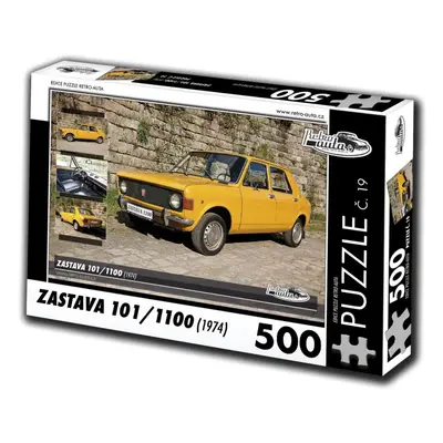 RETRO-AUTA Puzzle č. 19 Zastava 101,1100 (1974) 500 dílků