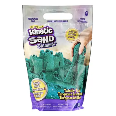 Kinetický písek Kinetic Sand Balení Třpytivého Modrozeleného Písku 0,9 kg