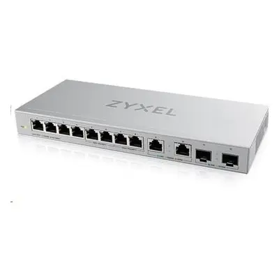 Zyxel XGS1010-12 12-port Gigabit Switch, 8x gigabit RJ45, 2x 2,5GbE RJ45, 2x SFP+