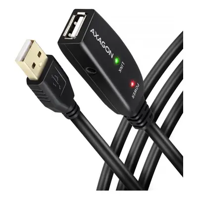 Datový kabel AXAGON ADR-220 USB 2.0 active extension / repeater cable USB A -> USB A, 20m