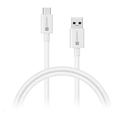 Datový kabel CONNECT IT Wirez USB-C 2m bílý