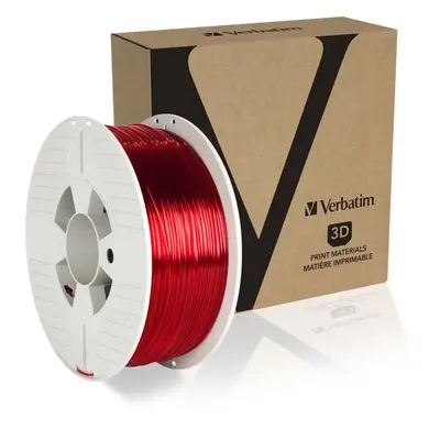 Filament Verbatim PET-G 1.75mm 1kg červená transparentní