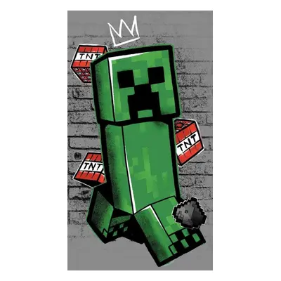 Dětská osuška Jerry Fabrics Minecraft Metro Art Creeper