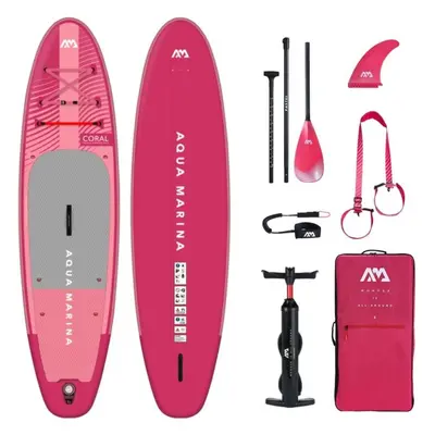 Paddleboard AQUA MARINA Coral 10'2'' x 31'' x 4.75'' Raspberry