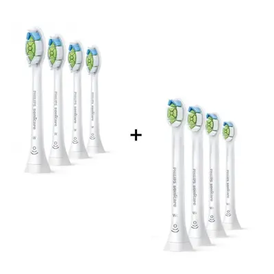 Náhradní hlavice k zubnímu kartáčku Philips Sonicare Optimal White HX6064/10, 4 ks + Philips Son