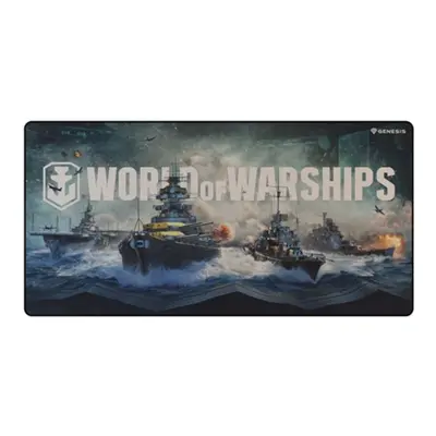 Herní podložka pod myš Genesis CARBON 500 WORLD of WARSHIPS ARMADA, MAXI 90 x 45cm