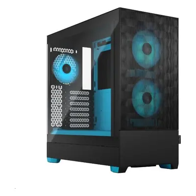 Počítačová skříň Fractal Design Pop Air RGB Cyan Core TG Clear Tint