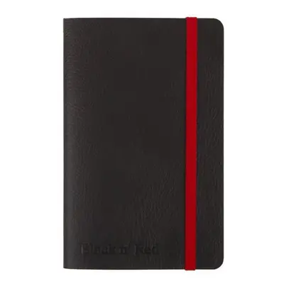 Zápisník OXFORD Black n´ Red Journal A6, 72 listů, linkovaný, ohebné desky