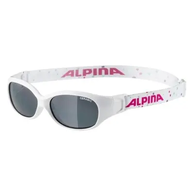 Cyklistické brýle Alpina Sports Flexxy Kids white-dots gloss