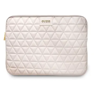 Pouzdro na notebook Guess Quilted pro Notebook 13 - 14", Pink