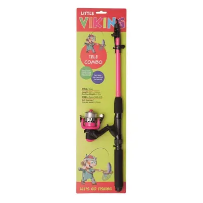 Kinetic Prut s navijákem Little Viking Tele Combo 5'6" 1,65m L 4-21g Fuchsia