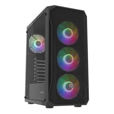 PC skříň Fury SHOBO/Midi Tower/Transpar./Černá