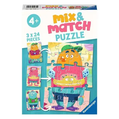 Ravensburger 05135 Puzzle Mix & Match Legrační příšera 3x24 dílků