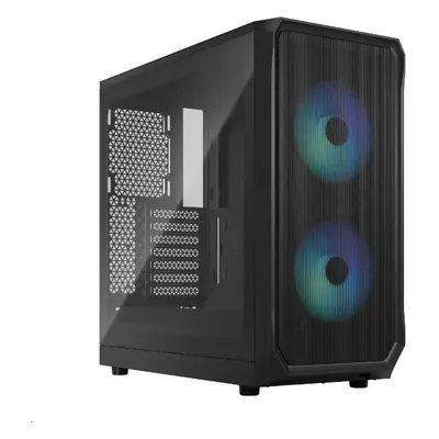 Počítačová skříň Fractal Design Focus 2 RGB Black TG Clear Tint