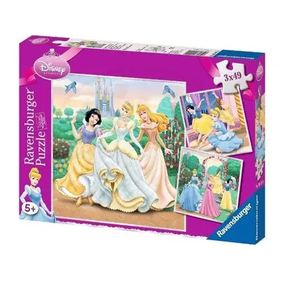 RAVENSBURGER Puzzle Disney princezny: Sny 3x49 dílků